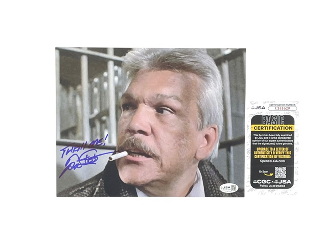 Tom Atkins Signed Night of the Creeps “Thrill Me” 8x10 Photo JSA