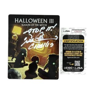 Tom Atkins Signed Halloween III Season Of The Witch Blu-ray Steelbook