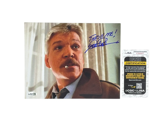 Tom Atkins Signed Night of the Creeps “Thrill Me” 8x10 Photo JSA