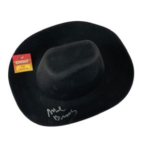 Mel Brooks Autographed Fedora Prop Hat Blazing Saddles Display