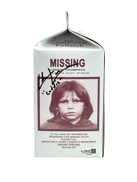 The Lost Boys Signed Prop Replica Milk Carton Chance Michael Corbitt - Image 3