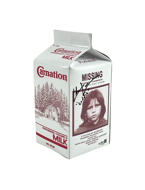 The Lost Boys Signed Prop Replica Milk Carton Chance Michael Corbitt - Image 2