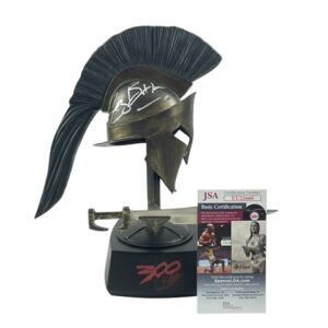 300 – Gerard Butler Signed Noble Collection Mini Helmet Sword Set