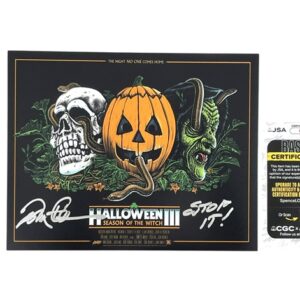 Tom Atkins Signed Halloween III “Stop It” 8x10 Photo Horror Icon