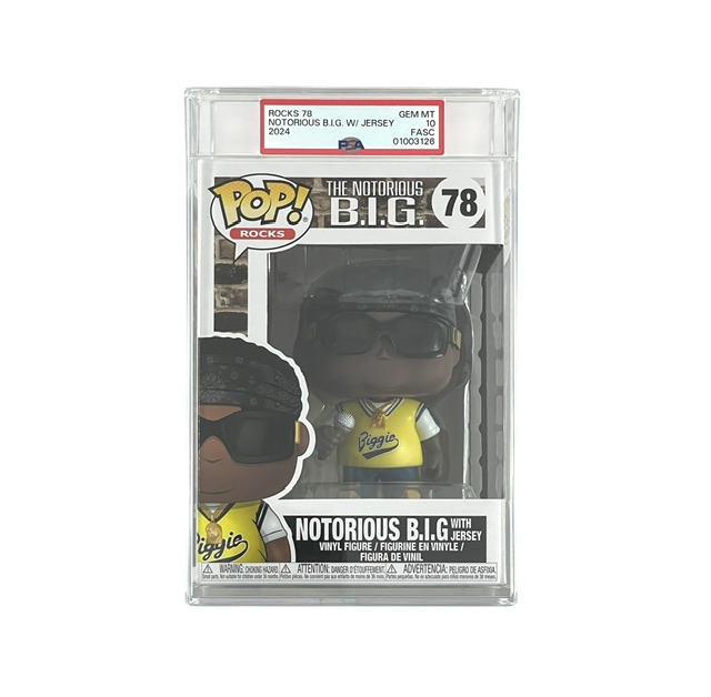 The Notorious B.I.G. Funko Pop! #78 PSA 10 GEM MINT Encapsulated