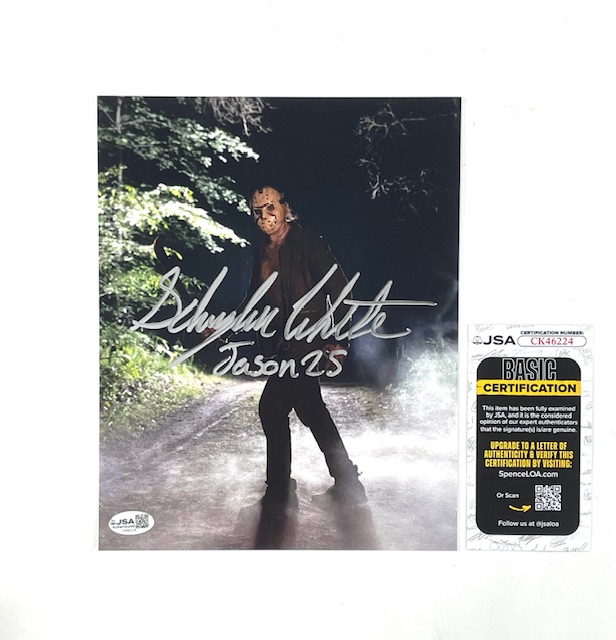 Schuyler White Signed Jason Voorhees 8x10 Photo Friday the 13th