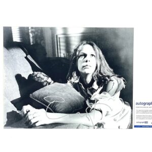 Jamie Lee Curtis Signed 11x14 Photo Halloween Laurie Strode ACOA