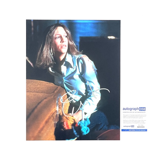Jamie Lee Curtis Signed 11x14 Photo Halloween Laurie Strode ACOA