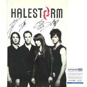 Halestorm Autographed Promo Poster Hand‑Signed Lzzy Hale