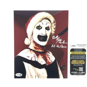 Terrifier 3 Art the Clown 8x10 Photo Signed Stunt Performer Bobby McFarlane