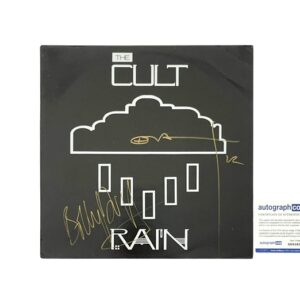 The Cult Autographed Rain 12” Vinyl Ian Astbury & Billy Duffy