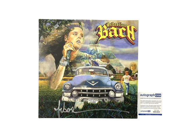 Sebastian Bach Signed Child Within The Man Indie Exclusive Blue Vinyl