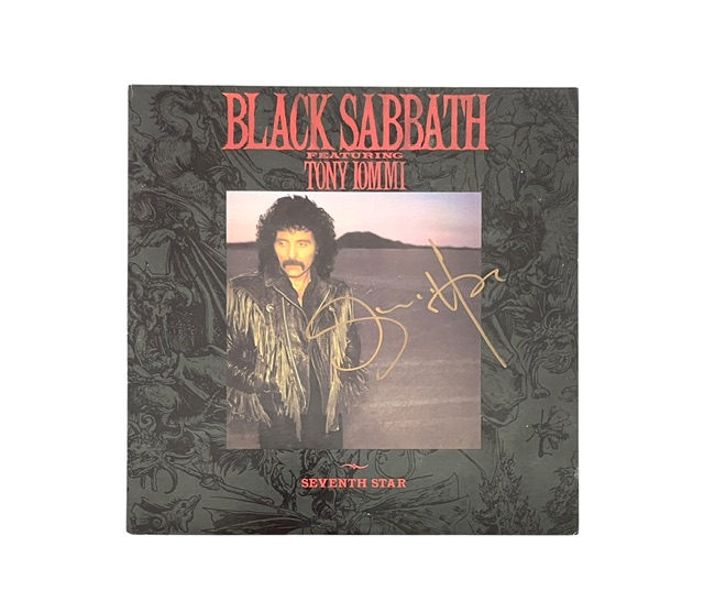 Black Sabbath Glenn Hughes Signed Seventh Star 1st Press Vinyl