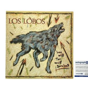 Los Lobos Cesar Rosas Autographed How Will The Wolf Survive Vinyl