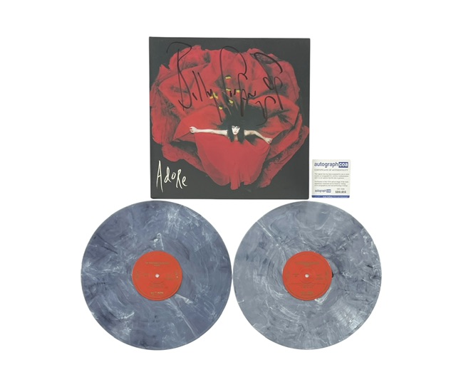 The Smashing Pumpkins Billy Corgan Signed Adore Gray Marble Vinyl