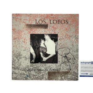 Los Lobos Cesar Rosas Autographed And A Time To Dance Vinyl Album