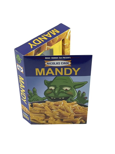 Mandy VHS – Cheddar Goblin Book Box Edition Yellow Tape Nic Cage - Image 4