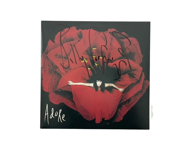 The Smashing Pumpkins Billy Corgan Signed Adore Gray Marble Vinyl - Image 2