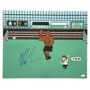 Mike Tyson Signed Mike Tyson’s Punch-Out 16x20 Photo Boxing JSA