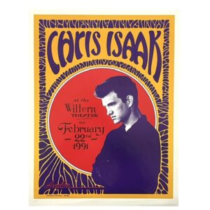 Chris Isaak Concert Poster – Wiltern Tavern 1991 Los Angeles