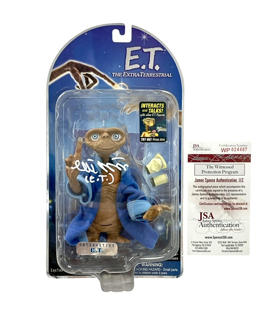 E.T. The Extra Terrestrial Matthew DeMeritt Signed 20th Anniversary Action Figure