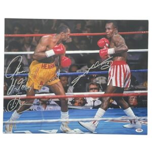 Sugar Ray Leonard & Thomas Hitman Hearns Signed 16x20 Photo Boxing