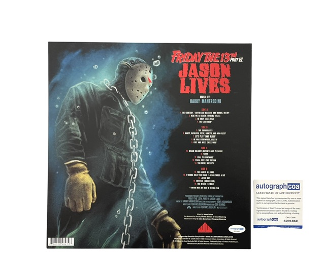 Friday The 13th Part VI: Jason Lives Signed Vinyl C.J. Graham - Image 5
