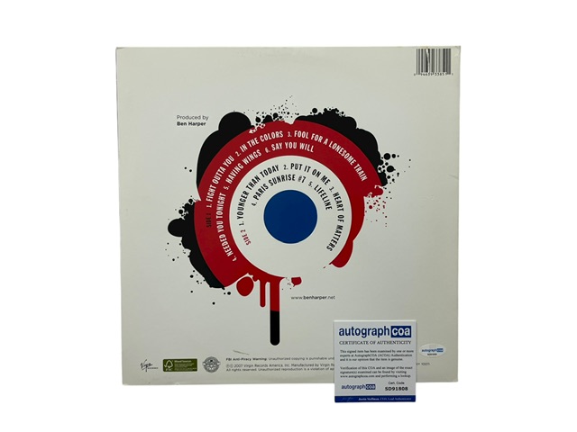 Ben Harper & The Innocent Criminals Signed Lifeline Vinyl Record Album - Image 2