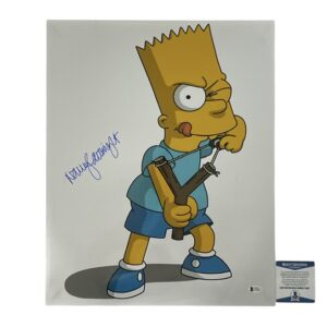 Nancy Cartwright Signed Bart Simpson 16x20 Photo The Simpsons BAS