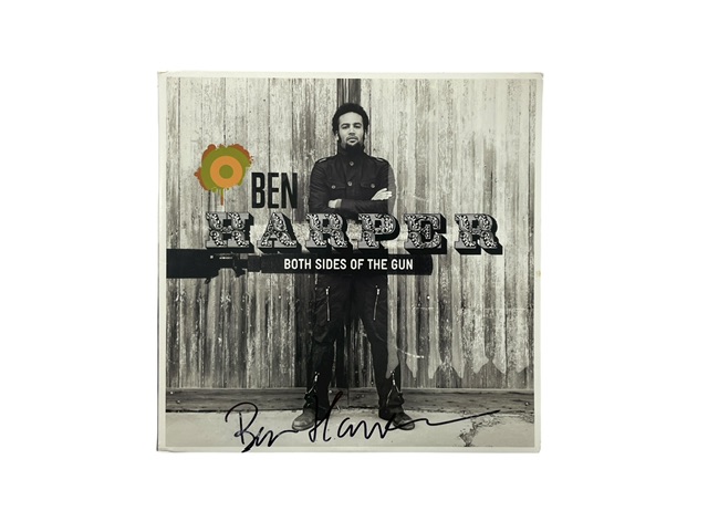 Ben Harper Autographed Both Sides Of The Gun Vinyl Record Album