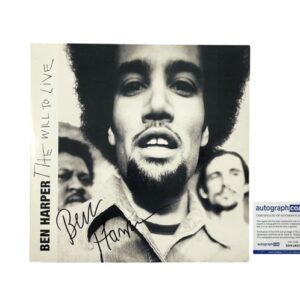 Ben Harper Autographed The Will to Live Vinyl Record Album ACOA