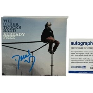 Derek Trucks Autographed Hand Signed Already Free CD - ACOA COA