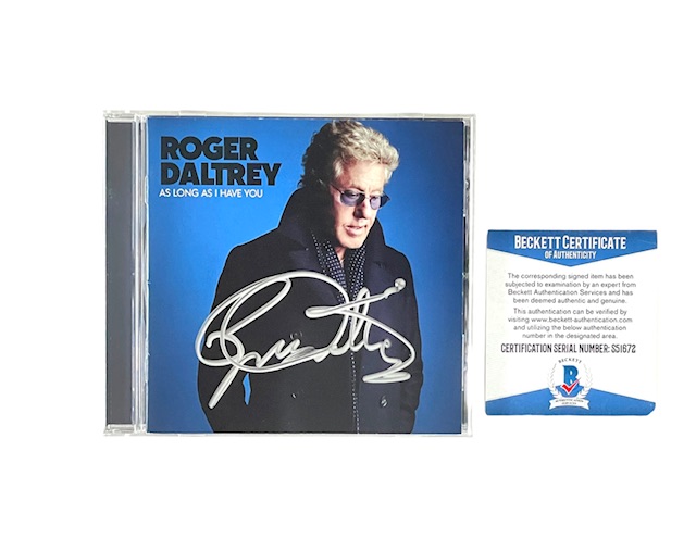 Roger Daltrey of The Who Signed Autographed CD As Long As I Have You