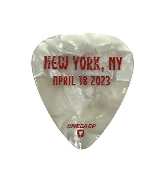 Joe Perry of Aerosmith Solo Show Issued Guitar Pick Webster Hall NY 2023 - Image 2