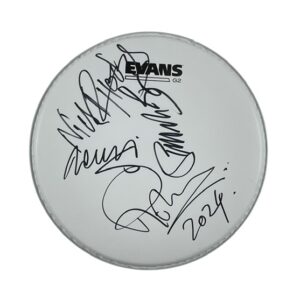 Duran Duran Signed 10” Drumhead Simon Le Bon John Taylor Roger Nick Rhodes