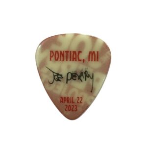 Joe Perry of Aerosmith Solo Show Issued Guitar Pick Pontiac 2023
