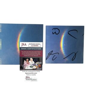 Coldplay Band Signed Moon Music Photo Card + CD JSA Certified