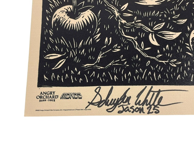 Schuyler White Signed Jason Voorhees Mondo SDCC Poster Friday the 13th - Image 2