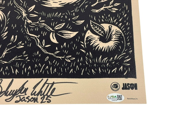 Schuyler White Signed Jason Voorhees Mondo SDCC Poster Friday the 13th - Image 3