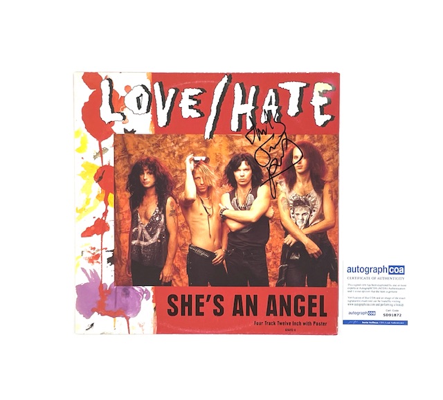 Love/Hate Jizzy Pearl Signed She’s an Angel Limited Edition 12” Vinyl