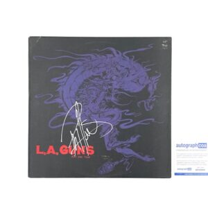 L.A. Guns Phil Lewis Signed Rip and Tear Promo 12” Vinyl Record