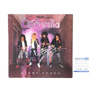 Cinderella Tom Keifer Autographed Night Songs Vinyl Album Record