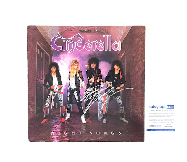Cinderella Tom Keifer Autographed Night Songs Vinyl Album Record