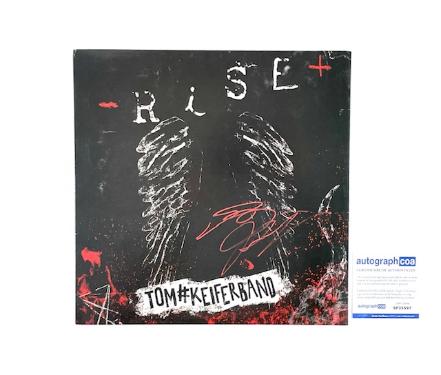 Tom Keifer Rise Signed Limited Edition Green Vinyl Cinderella - Image 2