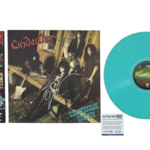 Cinderella Tom Keifer Signed Limited Edition Heartbreak Station Blue Vinyl