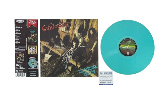 Cinderella Tom Keifer Signed Limited Edition Heartbreak Station Blue Vinyl