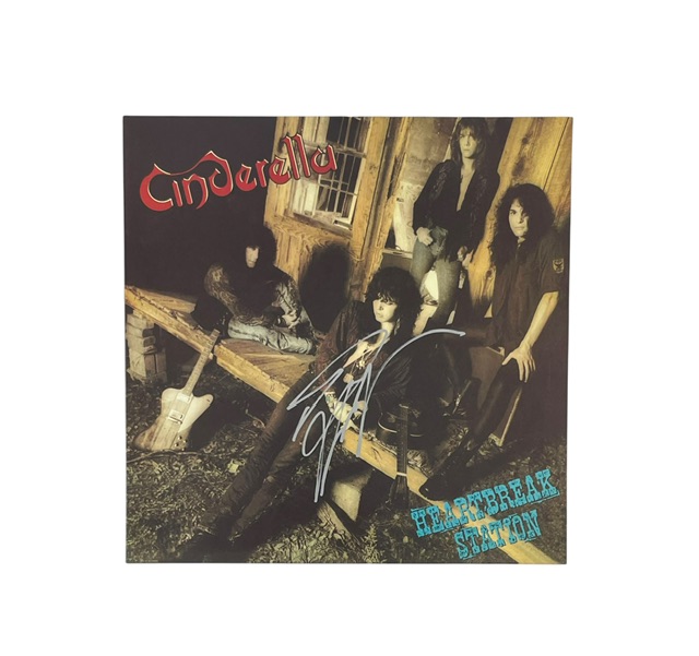 Cinderella Tom Keifer Signed Limited Edition Heartbreak Station Blue Vinyl - Image 3