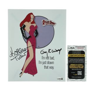 Who Framed Roger Rabbit Jessica Kathleen Turner Gary K. Wolf Signed Photo