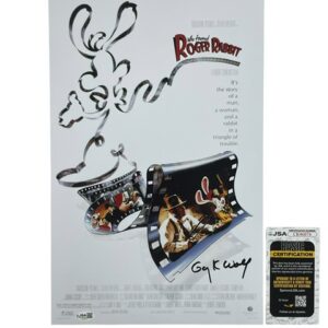 Who Framed Roger Rabbit Gary K. Wolf Signed Movie Poster Print