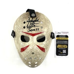 Jason Voorhees Signed Prop Mask Schuyler White Friday the 13th Sweet Revenge